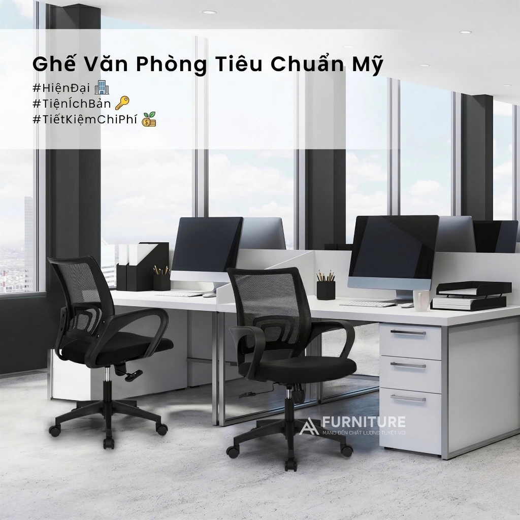 Ghế Văn Phòng CPS Beige Chân Xoay Lưng Lưới Cao Cấp – Thoải Mái Tối Đa, Hiệu Suất Vượt Trội | CPS | Nội Thất Anh Hoàng