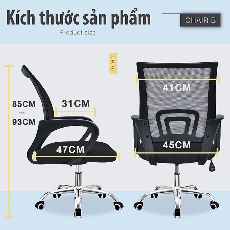 Ghế Xoay Nhân Viên Văn Phòng Tân Hòa TH330 – Thiết Kế Công Thái Học Hỗ Trợ Làm Việc Hiệu Quả | Nội Thất Anh Hoàng