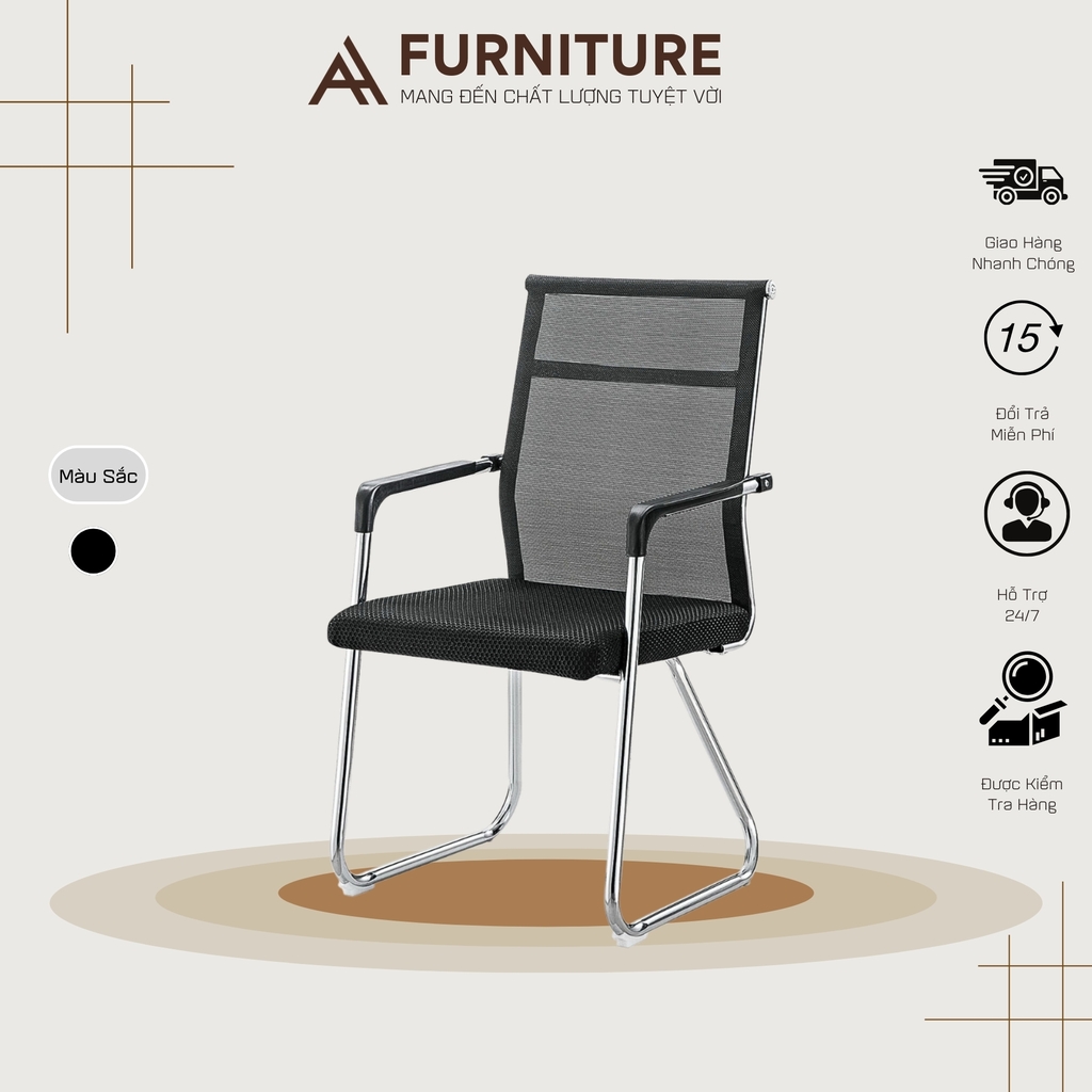 Ghế Văn Phòng Chân Quỳ Phổ Thông Lưng Lưới Thoáng Khí | 4019 | Nội Thất Anh Hoàng