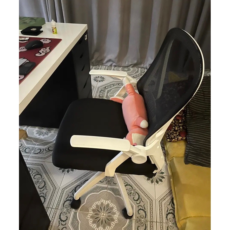 Ghế Xoay Làm Việc Văn Phòng Lưng Lưới Xoay Tròn 360 Độ Cao Cấp, Tay Ghế Tùy Chỉnh | 698 White | Nội Thất Anh Hoàng