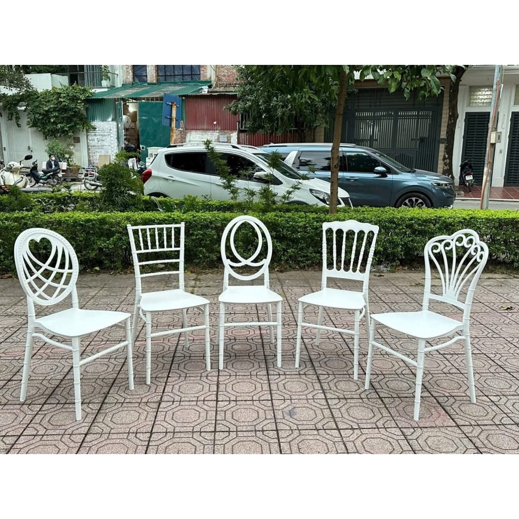 Ghế Ngồi Sự Kiện – Nhựa Nguyên Sinh, Dễ Xếp Chồng, Dùng Cho Quán Cafe, Đám Cưới