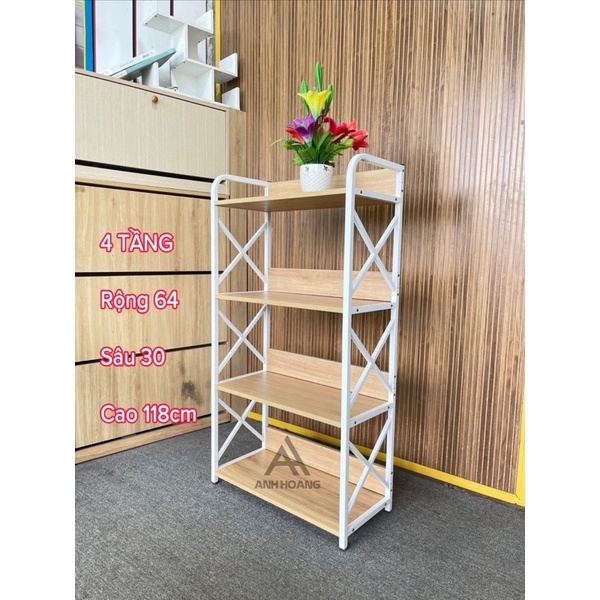 Kệ Trang Trí Decor Đa Tầng 4 – Dùng Làm Kệ Vi Sóng, Đựng Đồ Tiện Lợi | Nội Thất Anh Hoàng