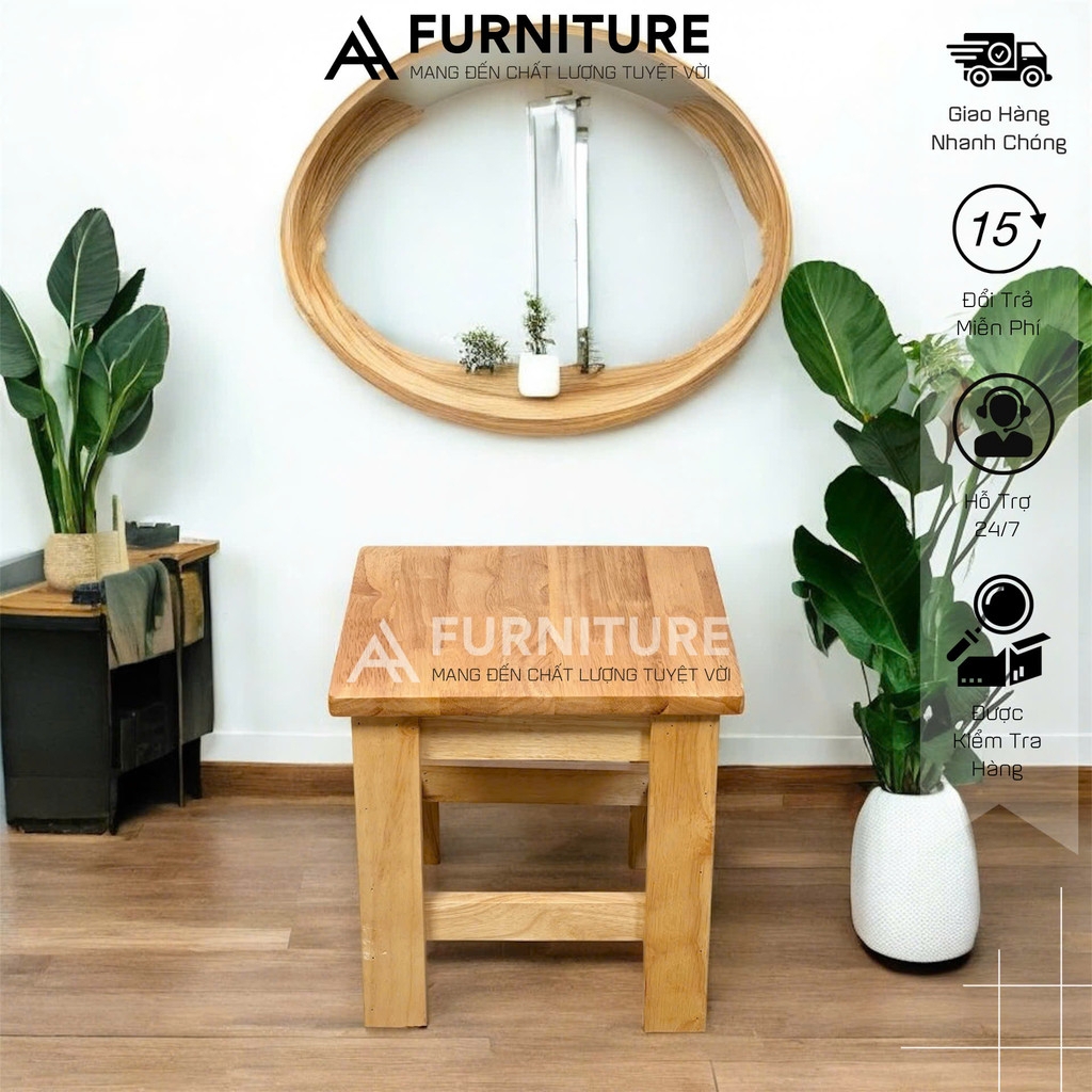 Bàn Ghế Gỗ Nhỏ Gọn Cho 2 Người – Dùng Ăn, Học Bài, Căn Hộ Mini