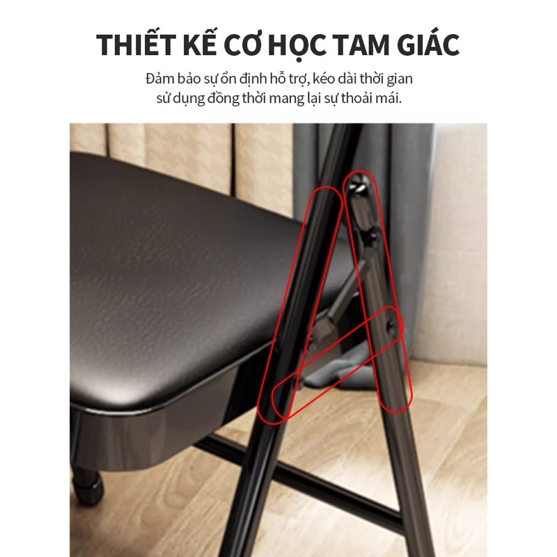 Ghế Gấp Gaming- Ghế Xếp Văn Phòng Di Động, Chịu Tải Cao, Tiện Lợi | Nội Thất Anh Hoàng