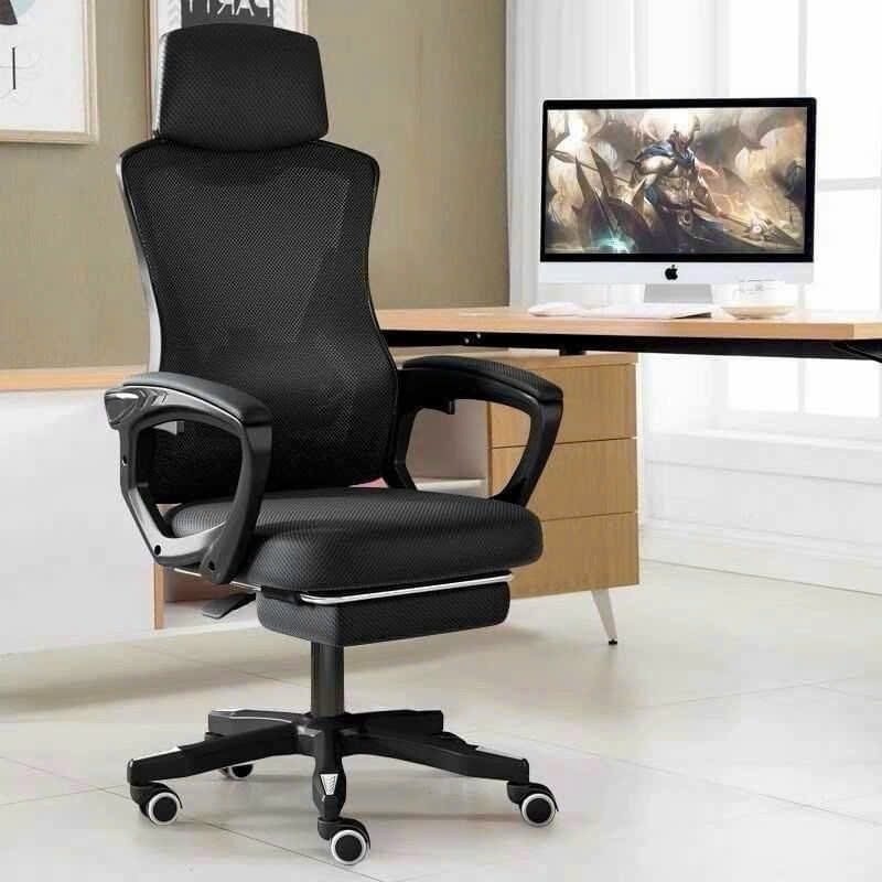 Ghế Xoay Văn Phòng, Công Thái Học, Gaming Ergonomic, Ghế Gaming Tựa Đầu Êm Ái | 818 White | Nội Thất Anh Hoàng