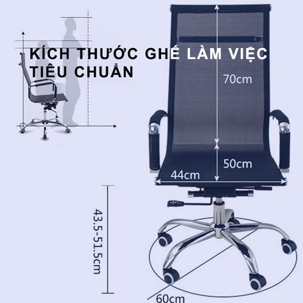 Ghế Xoay Văn Phòng Lưng Lưới Thoáng Khí | 2005 | Nội Thất Anh Hoàng