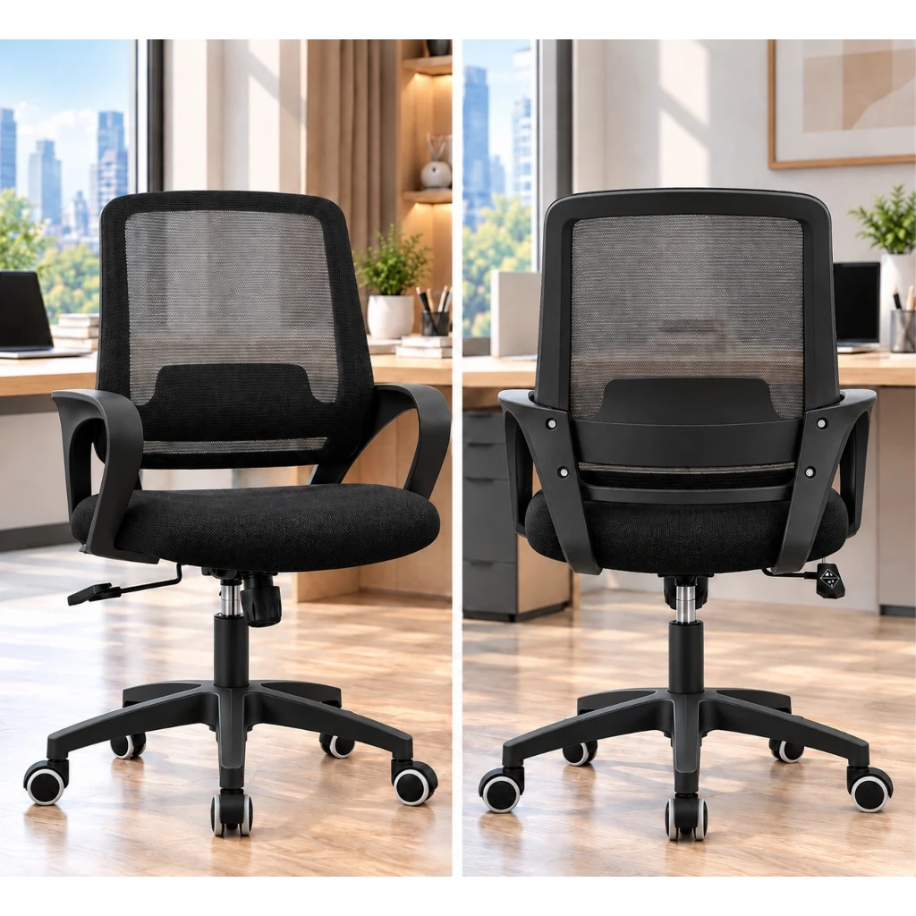 Ghế Văn Phòng M28 Grey Chân Xoay Lưng Lưới Cao Cấp – Đệm Êm Ái Ngồi Lâu Không Mỏi Thoải Mái Tối Đa, Hiệu Suất Vượt Trội | M28