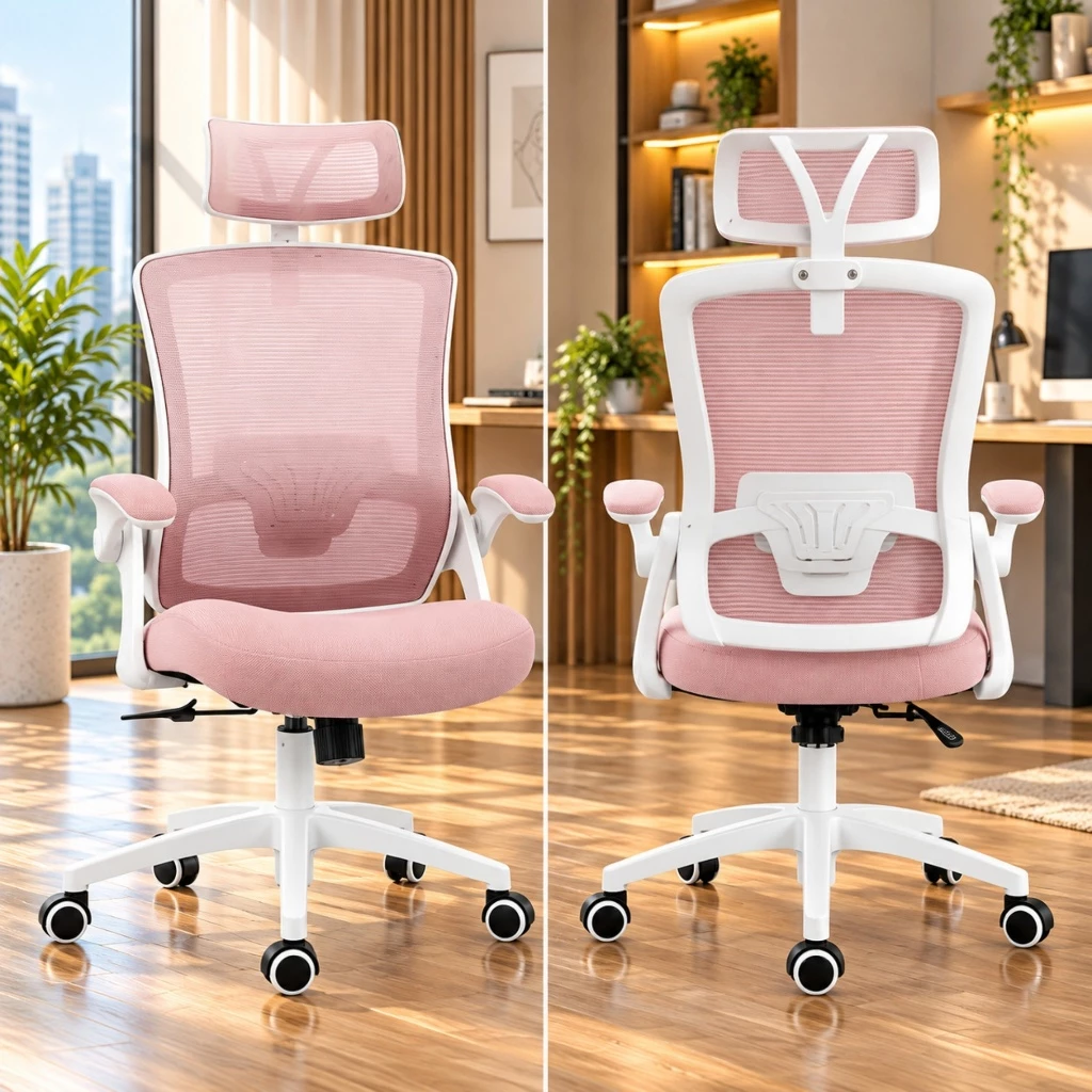 Ghế Công Thái Học DBS-H Grey – Tựa Đầu, Lưng Lưới Đỡ Cột Sống, Tay Ghế Điều Chỉnh | Nội Thất Anh Hoàng