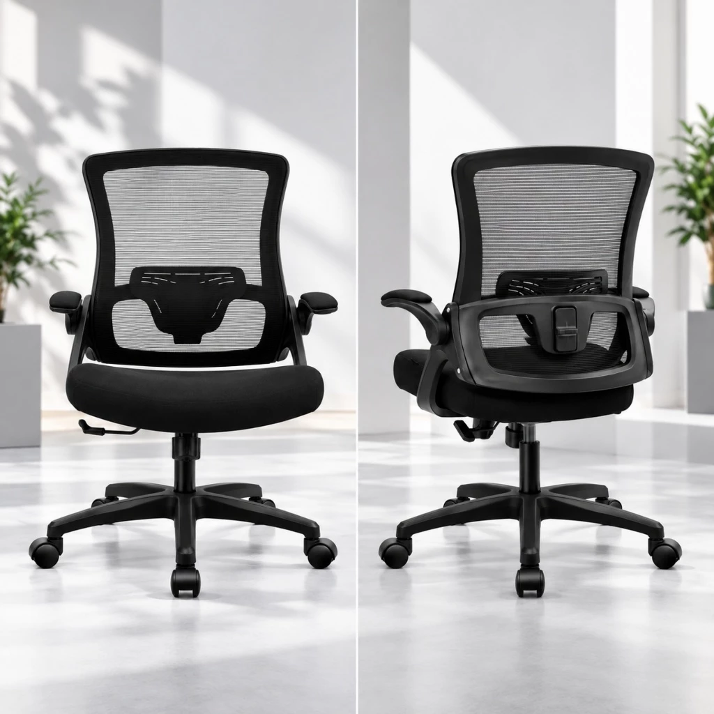 Ghế Xoay Văn Phòng Lưng Lưới DBS Beige - Ghế Làm Việc Công Thái Học Cao Cấp, Tay Nâng Linh Hoạt | Nội Thất Anh Hoàng