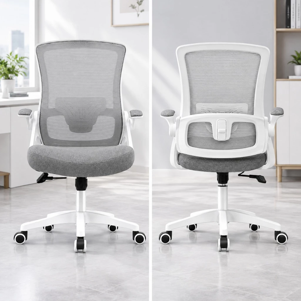 Ghế Xoay Văn Phòng Lưng Lưới DBS Beige - Ghế Làm Việc Công Thái Học Cao Cấp, Tay Nâng Linh Hoạt | Nội Thất Anh Hoàng
