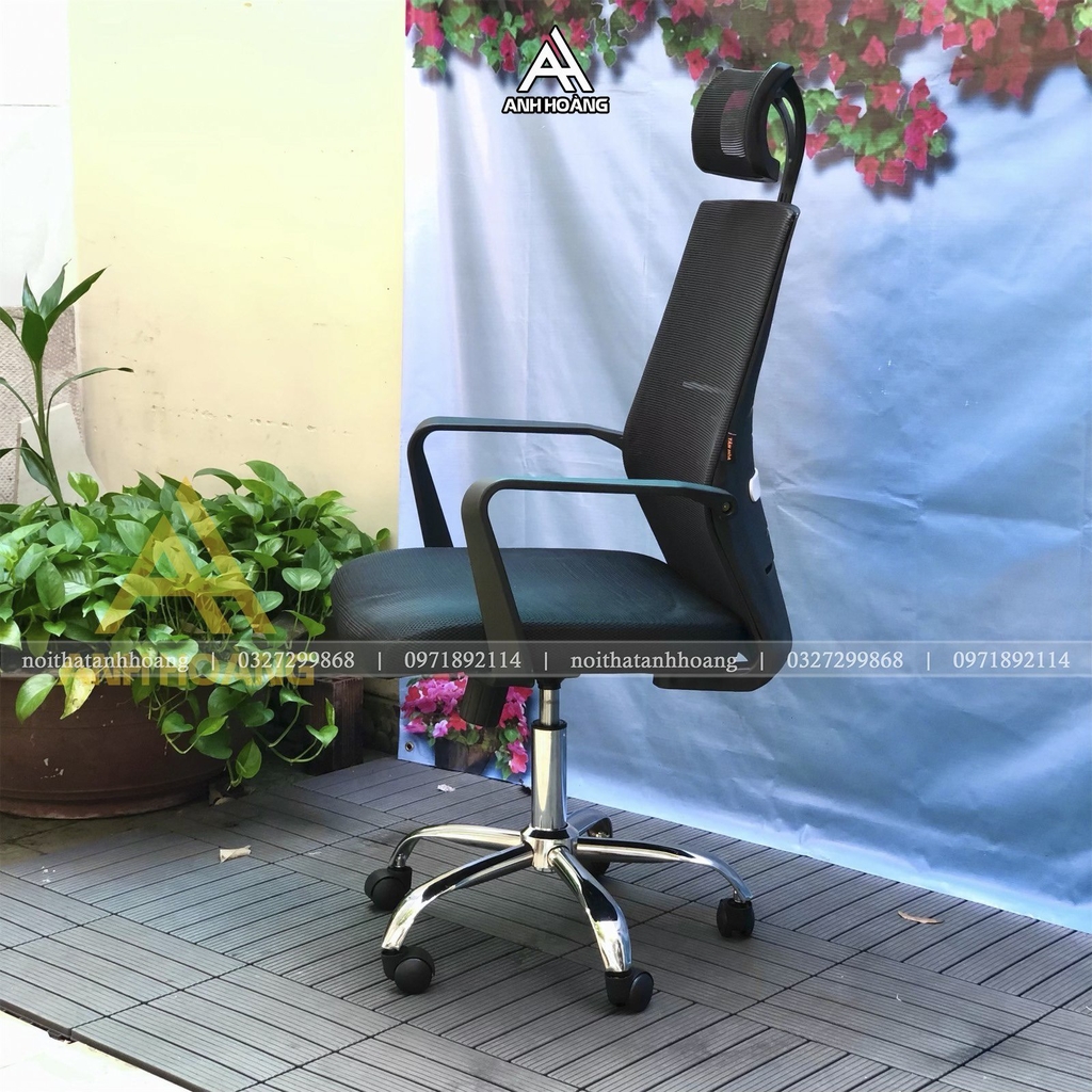 Ghế Văn Phòng Lưng Lưới Có Tựa Đầu Điều Chỉnh Hãng Tân Hoà Việt Nam | TH342 | Nội Thất Anh Hoàng