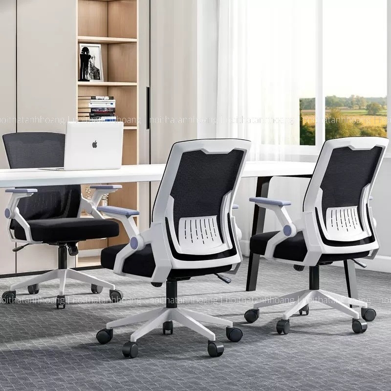 Ghế Xoay Văn Phòng Lưng Lưới Cao Cấp, Tay Ghế Tùy Chỉnh | 103 | Nội Thất Anh Hoàng