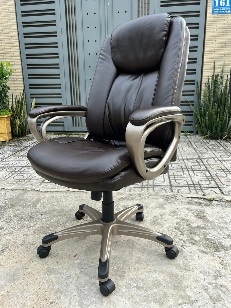 Ghế Xoay 360 Loại Da Form To Dày, Ghế Boss Giám Đốc Lãnh Đạo Cao Cấp Da Pu | 2120 | Nội Thất Anh Hoàng