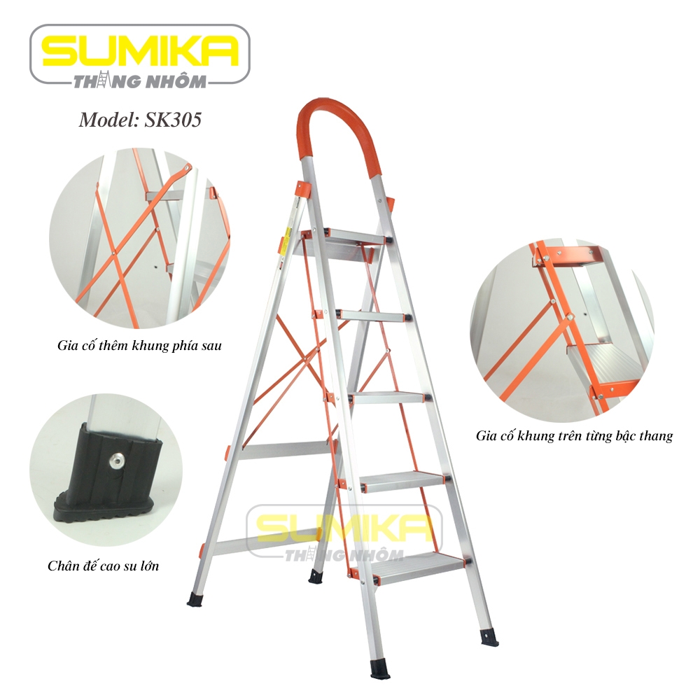 Thang ghế gia đình 5 bậc SUMIKA SK 305, 1.68 Mét