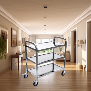 Xe Đẩy Inox 304 – 3 Tầng 