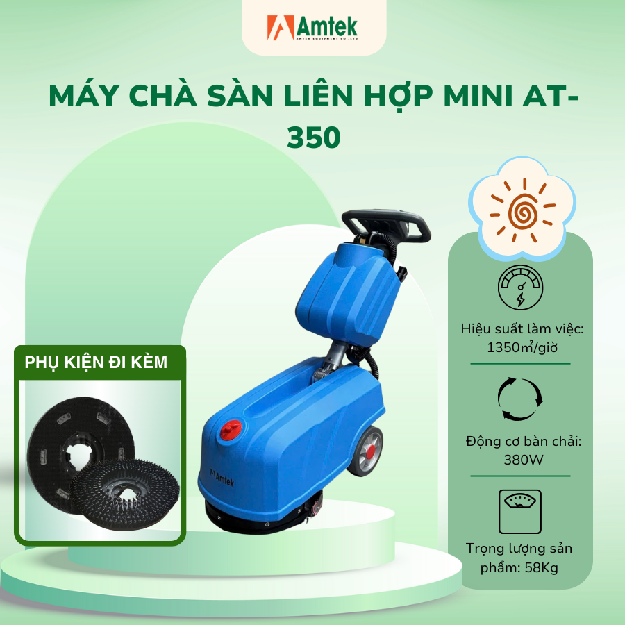 Máy chà sàn liên hợp Mini AT-350