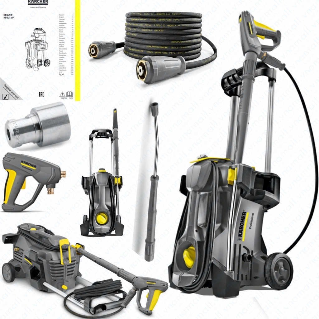 MÁY PHUN ÁP LỰC KARCHER HD 5/11 P 2.2KW 160BAR, HÀNG CHÍNH HÃNG SẢN XUẤT VÀ NHẬP KHẨU TỪ ĐỨC