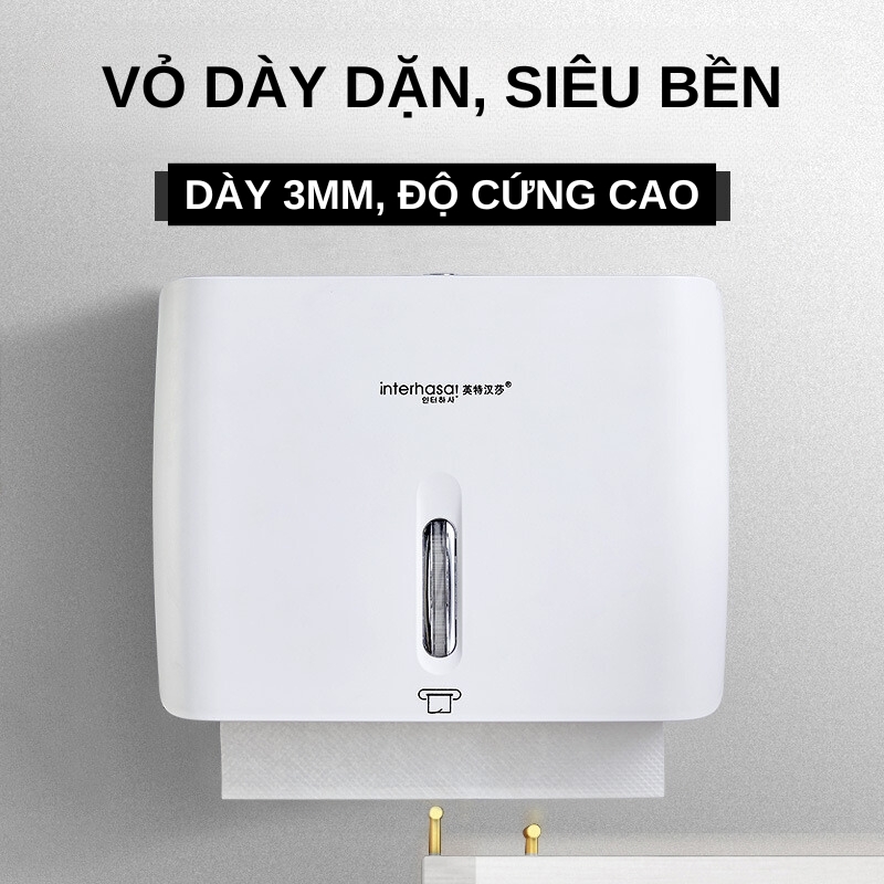 Hộp đựng giấy lau tay treo tường interhasa E6008