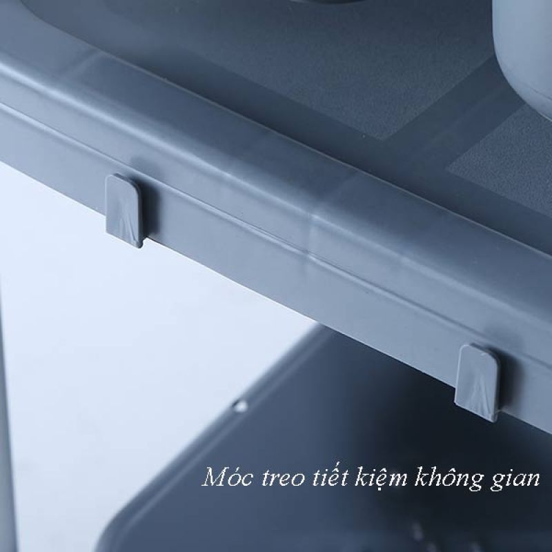 Xe Đẩy Dọn Bàn Nhựa Khung Nhôm Có Khay