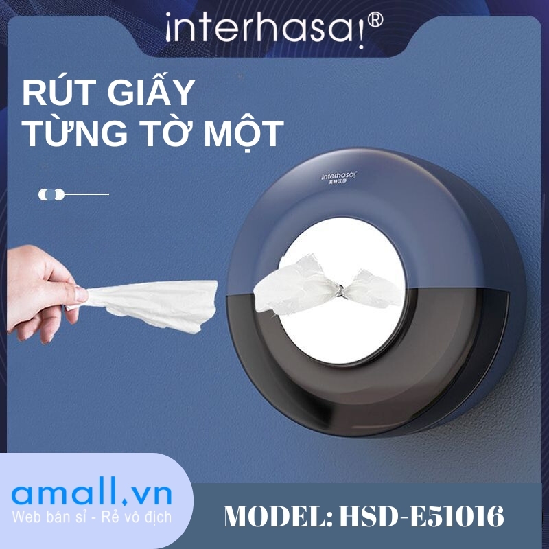 Hộp đựng cuộn giấy vệ sinh treo tường Interhasa HSD-E51016