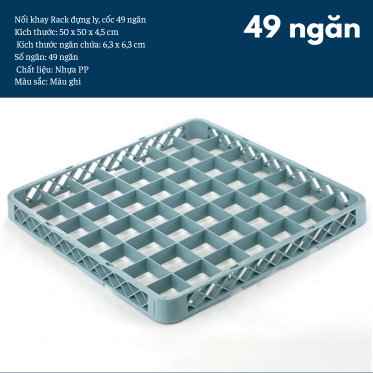 Khay Rack Đựng Ly, Cốc Nhựa PP
