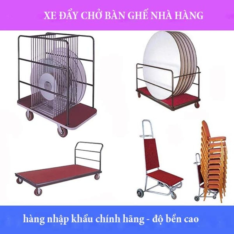Xe Đẩy Dọn Bàn Thép Sơn Tĩnh Điện 3 Tầng