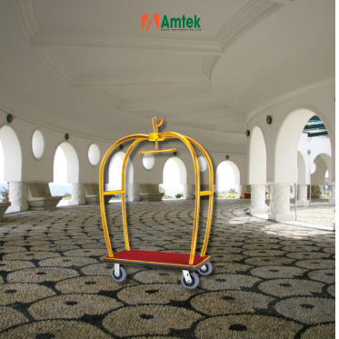 Xe Đẩy Hành Lý Khách Sạn Inox