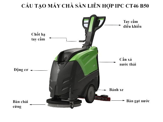 Máy chà sàn liên hợp IPC CT46 B50