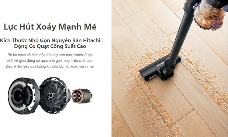 Máy Hút Bụi Không Dây Hitachi PV-XFL300