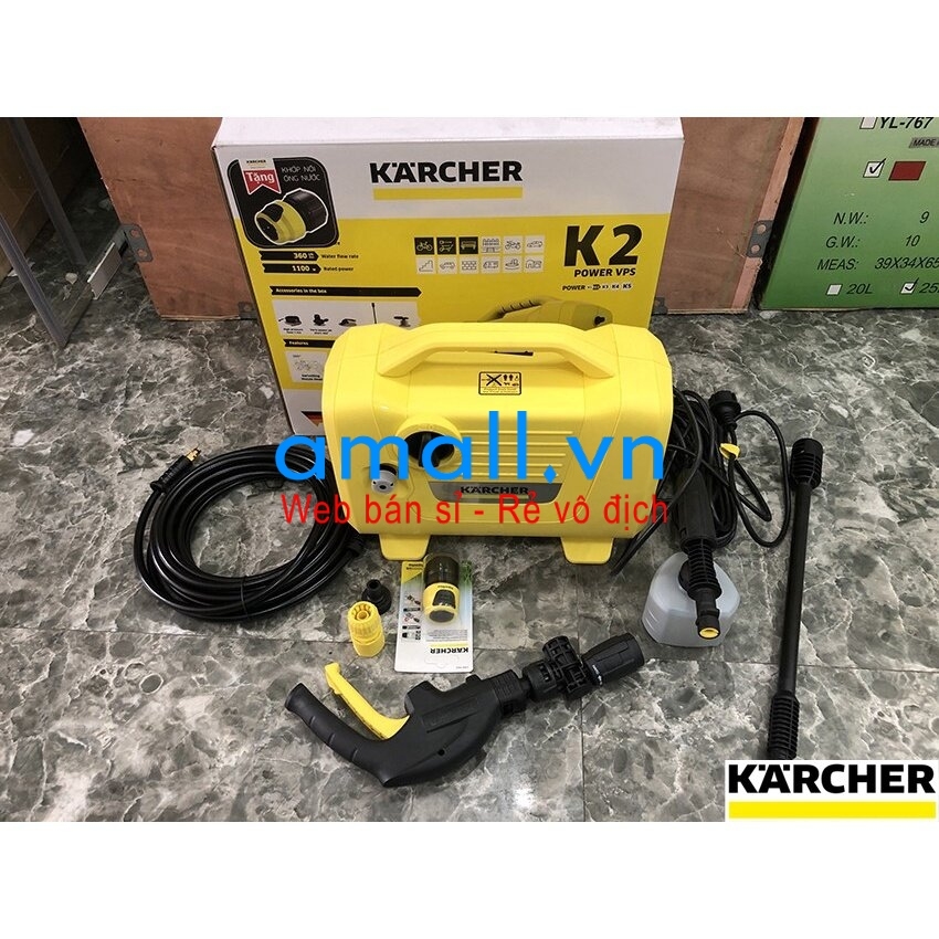 MÁY LÀM SẠCH ÁP LỰC KARCHER K2 POWER VPS, HÀNG CHÍNH HÃNG THƯƠNG HIỆU CỦA ĐỨC