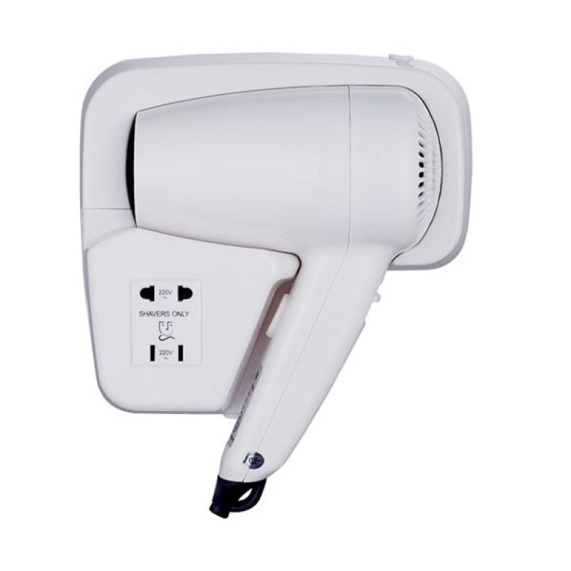 Máy Sấy Tóc Treo Tường Có Ổ Cắm Phụ