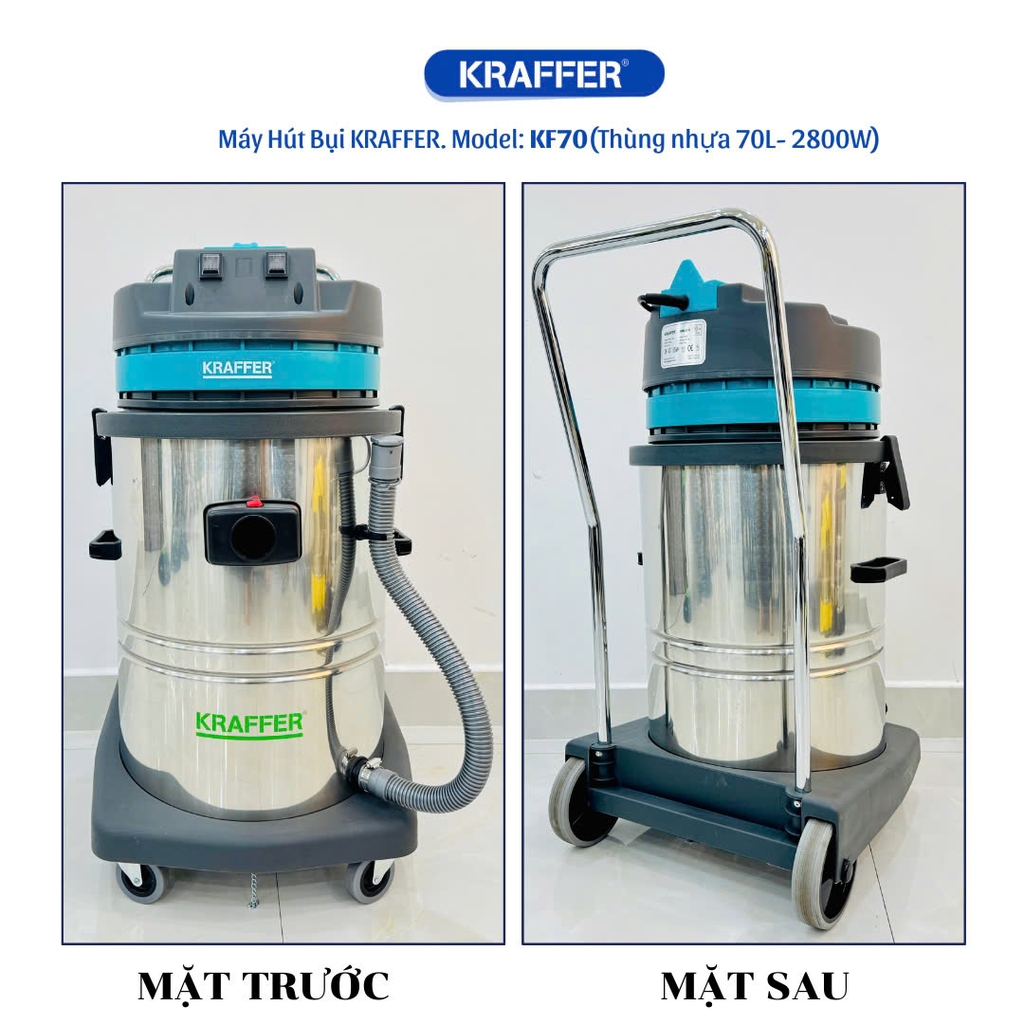 Máy hút bụi công nghiệp Kraffer KF70
