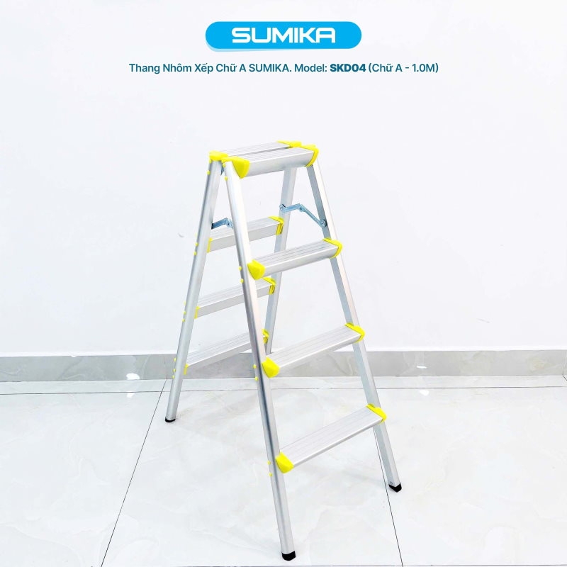 Thang nhôm xếp chữ A Sumika SKD-04 cao 1m