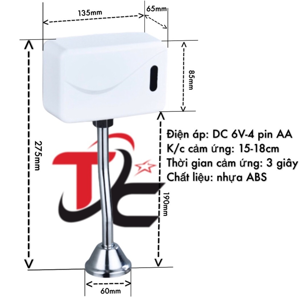 Van tiểu nổi nam cảm ứng Model: TC-926220