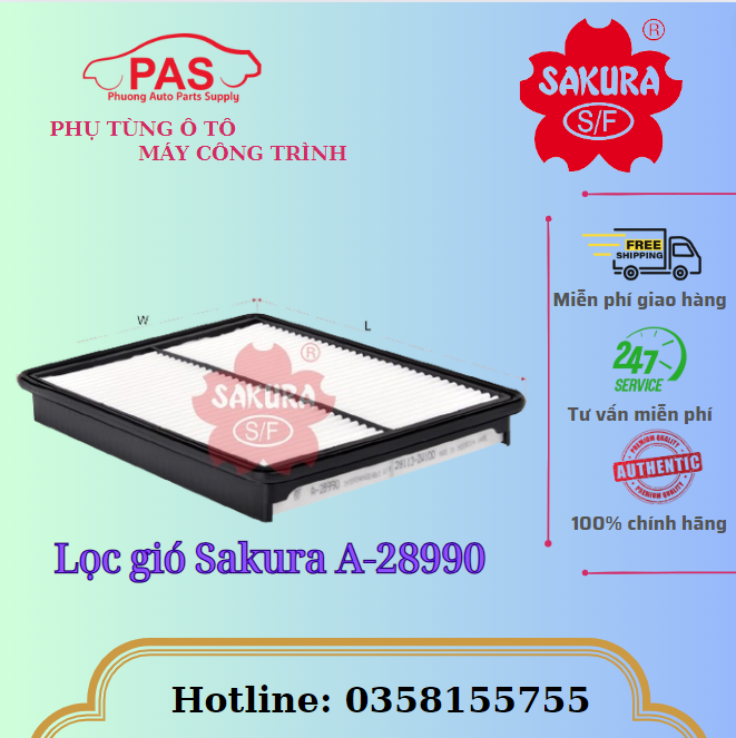 Lọc gió Sakura A-28990