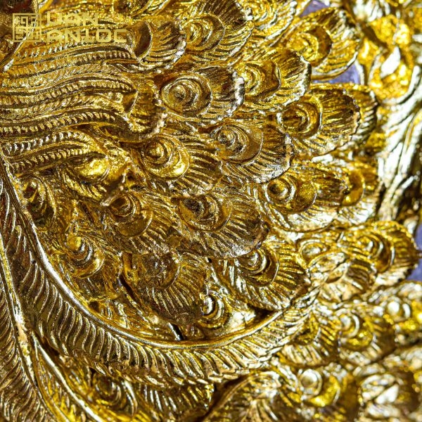 Bình Hút Lộc Công Danh Phú Quý Men Rạn Dát Vàng Bát Tràng