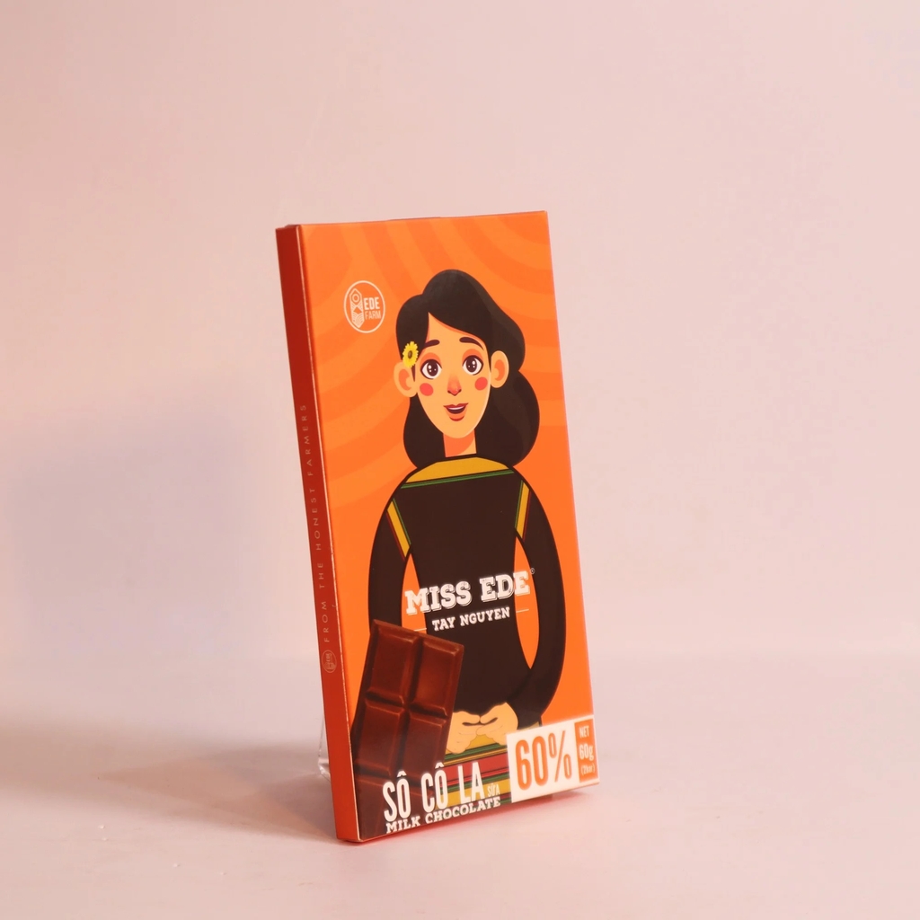 Sô cô la sữa Tây Nguyên 60% - 60g