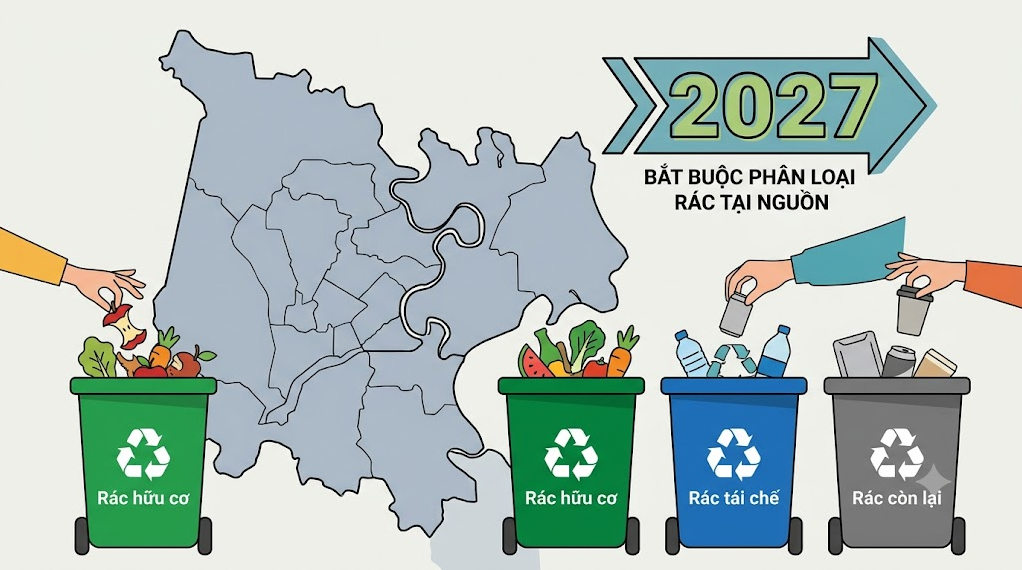 TP HCM dự kiến bắt buộc phân loại rác tại nguồn từ năm 2027