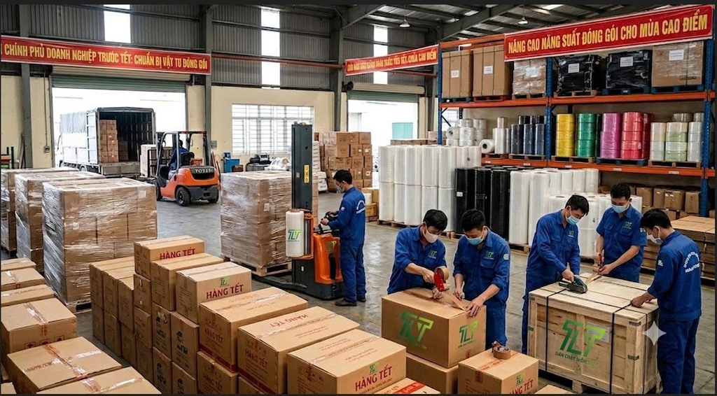 DOANH NGHIỆP CẦN CHUẨN BỊ GÌ VỀ VẬT TƯ ĐÓNG GÓI TRƯỚC MÙA CAO ĐIỂM TẾT?