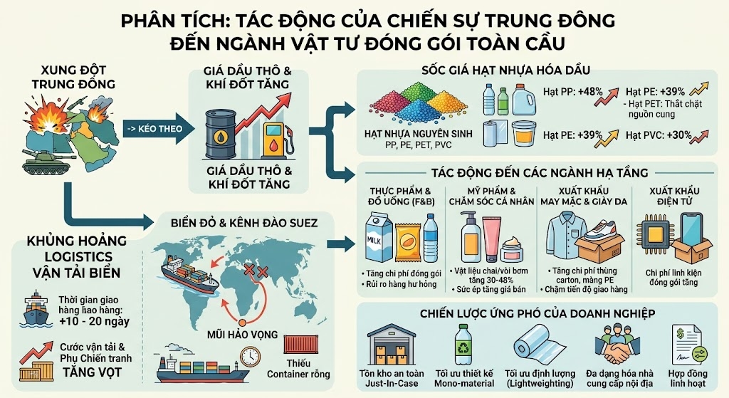 Trung Đông căng thẳng ảnh hưởng thế nào đến ngành nhựa?