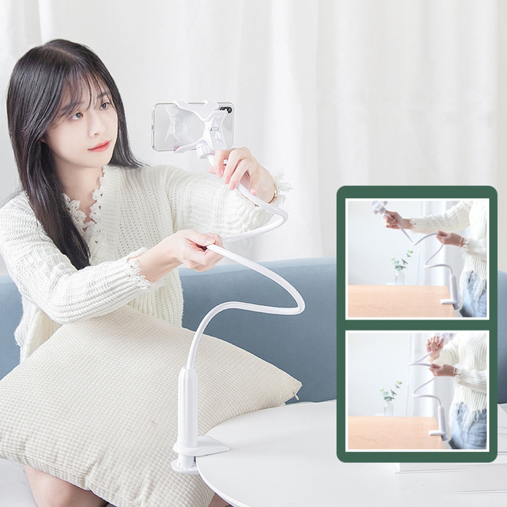 Giá đỡ kẹp điện thoại đuôi khỉ đa năng xoay 360 độ