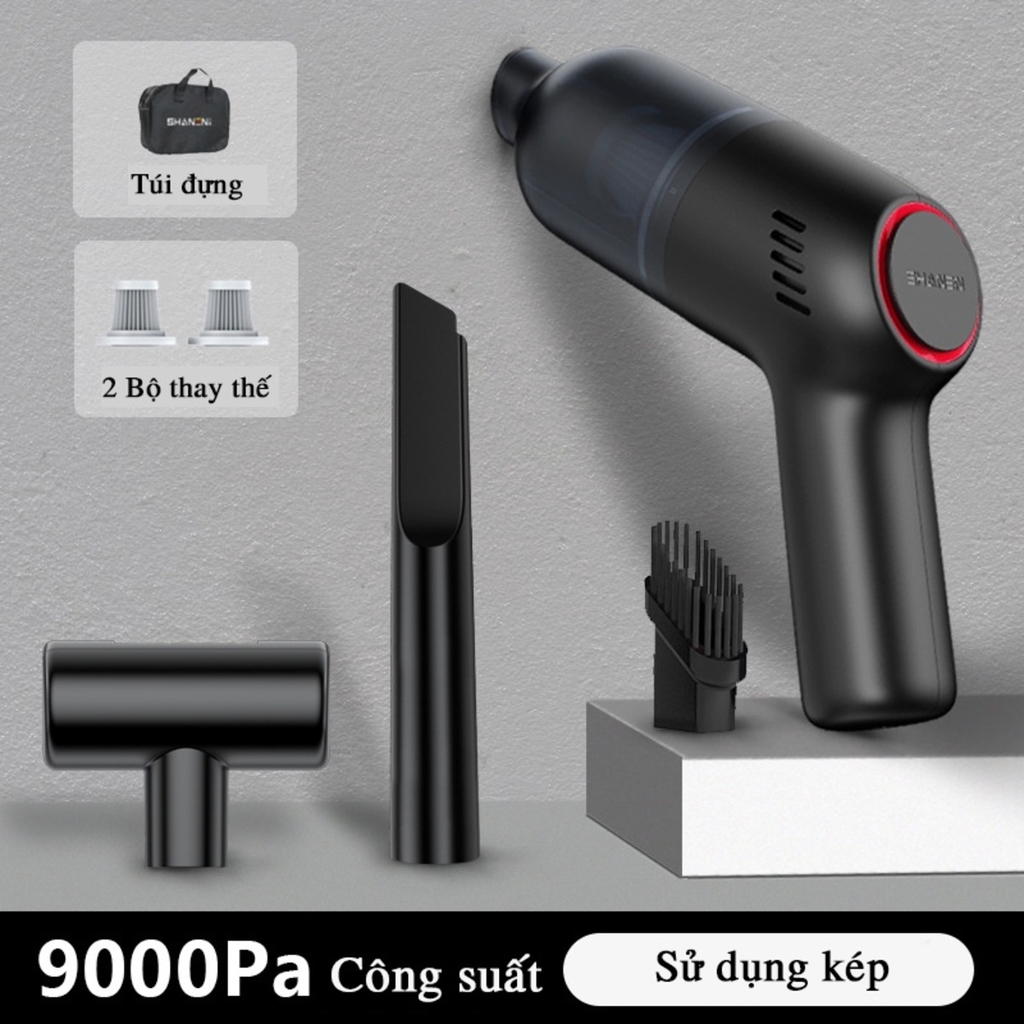 Máy hút bụi cầm tay không dây - HELLOLEIBOO lực hút 9000PA