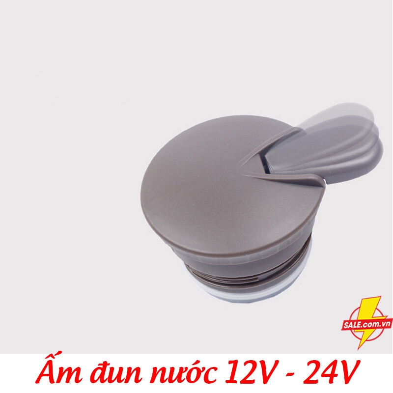 Ấm đun nước trên xe ô tô 12V - 24V, ấm siêu tốc Kaisida H06