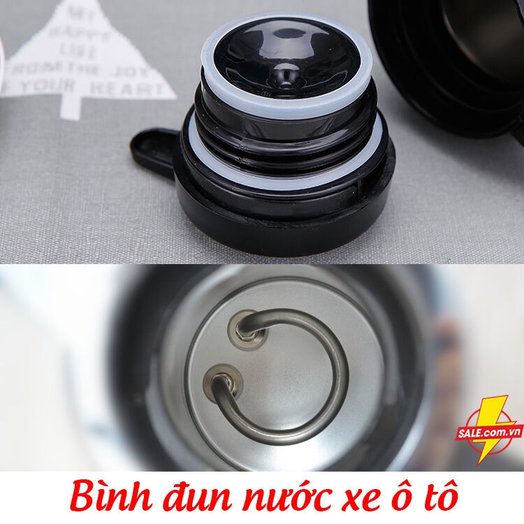 Bình đun nước trên xe ô tô 12V - 24V, ấm đun nước, ấm siêu tốc DF-18