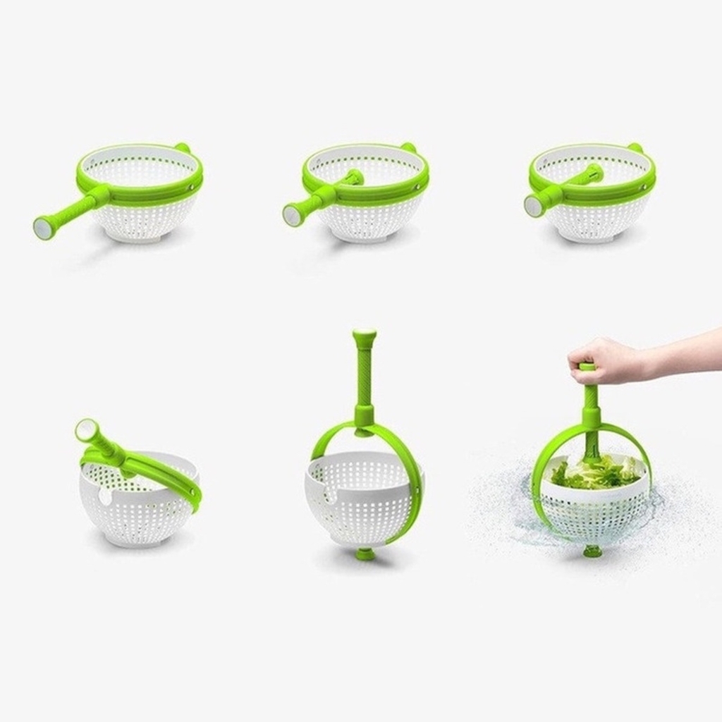 Rổ quay rau ly tâm, vắt sạch nước, làm ráo nước rau củ quả