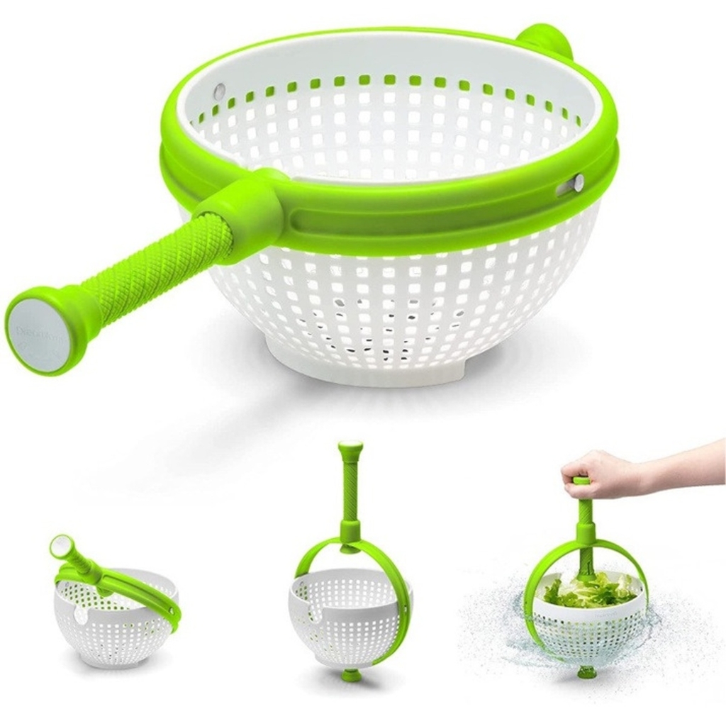 Rổ quay rau ly tâm, vắt sạch nước, làm ráo nước rau củ quả