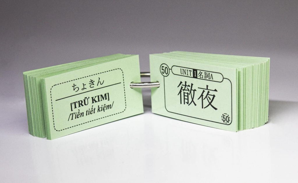 Thẻ Flashcard mimikara oboeru N3 cắt sẵn