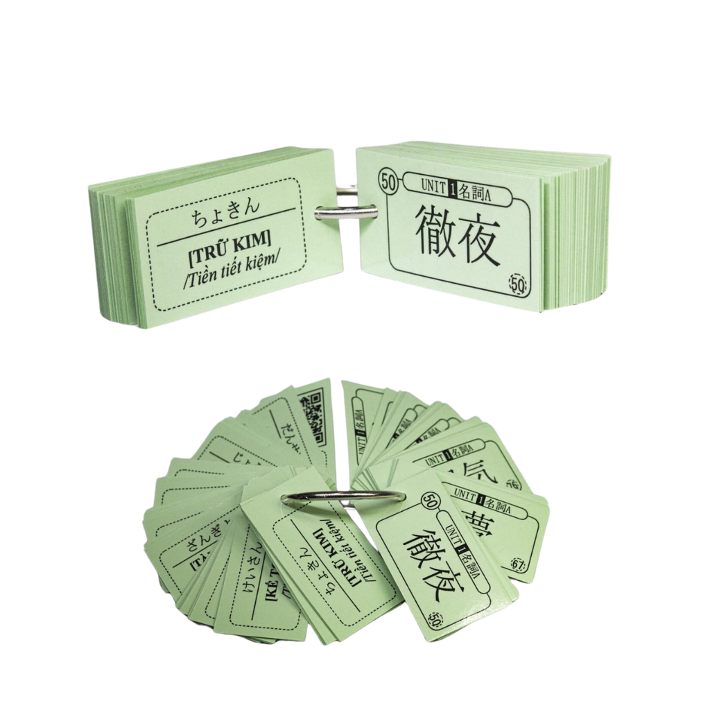 Thẻ Flashcard mimikara oboeru N3 cắt sẵn