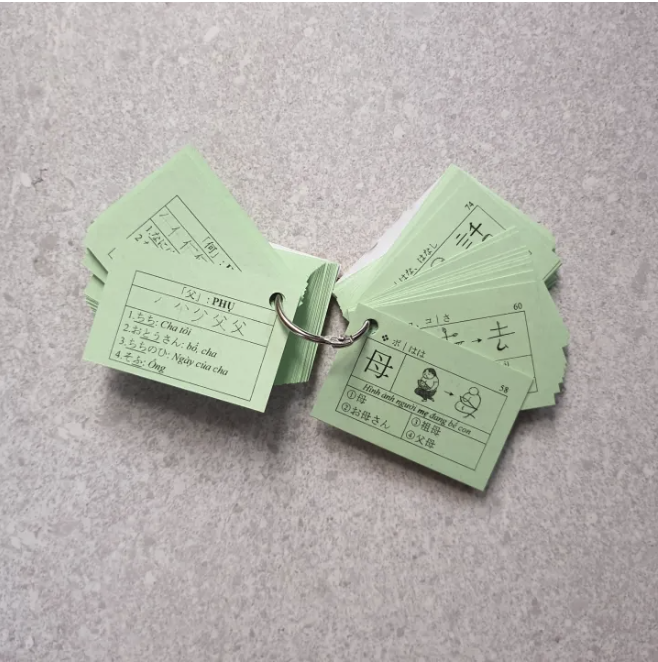 Thẻ Flashcard kanji N5