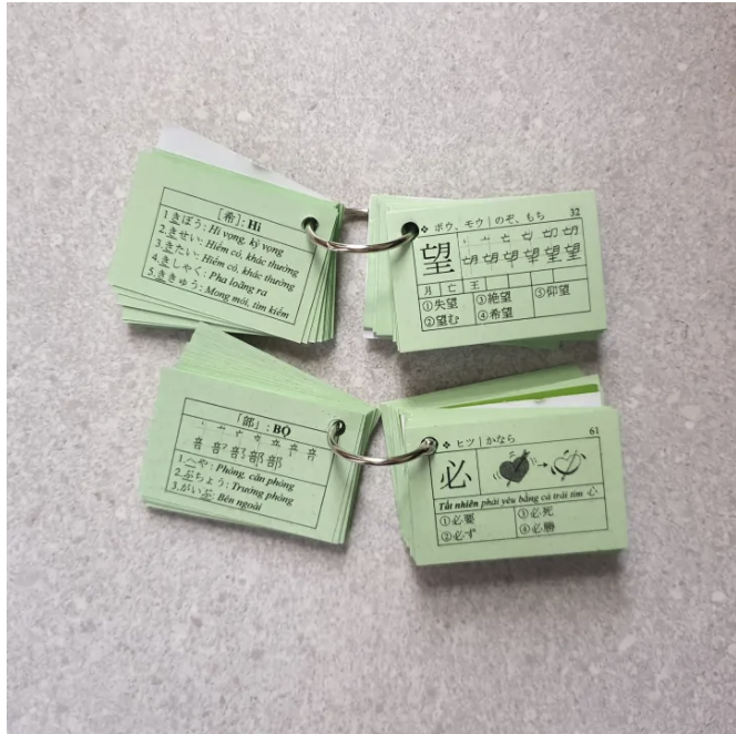 FLASHCARDS KANJI – Thẻ Kanji N3 (Tái Bản Mới Nhất)